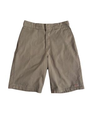 Dickies Men's Tan Flat-Front SK8R Shorts